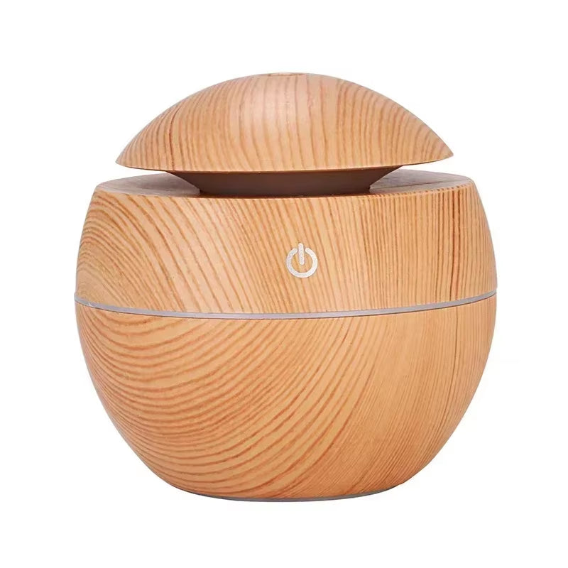Mini Woodgrain Ultrasonic USB Essential Oil Diffuser Portable Desktop Aromatherapy Air Humidifier for Home Office Use