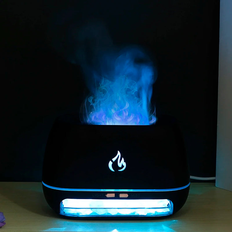 Aroma Diffuser Mini Ultrasonic Usb Air Humidifier 3D Flame Air Humidifier Colorful Humidifier