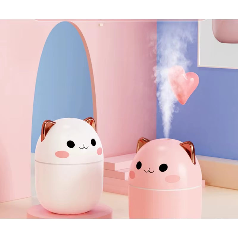 Kitten Humidifier Cute Air Humidifier Aromatherapy Humidifier Diffuser Essential Oil Diffuser Home Air Purifier