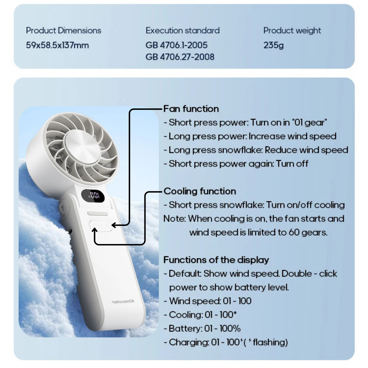 Handheld Mini CoolFan
